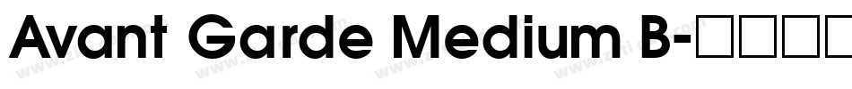 Avant Garde Medium B字体转换